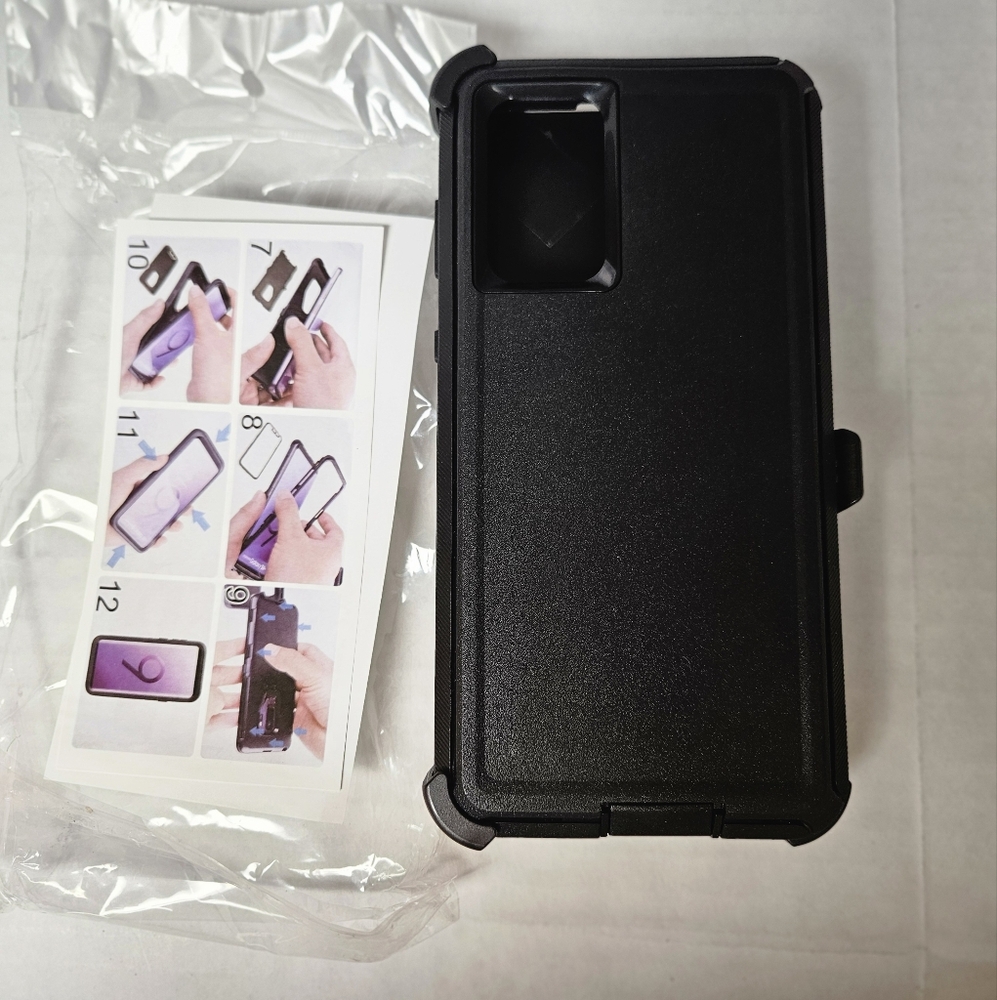 Black Phone Case with Belt Clip Samsung A73